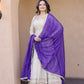 Designer Mirror Work Anarkali with Contrast Dupatta for and Wedding Occasions