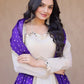 Designer Mirror Work Anarkali with Contrast Dupatta for and Wedding Occasions