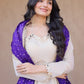 Designer Mirror Work Anarkali with Contrast Dupatta for and Wedding Occasions