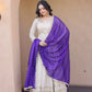 Designer Mirror Work Anarkali with Contrast Dupatta for and Wedding Occasions