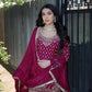 Designer Natural Crepe Embroidered Sharara Set with Dupatta | Fully Stitched