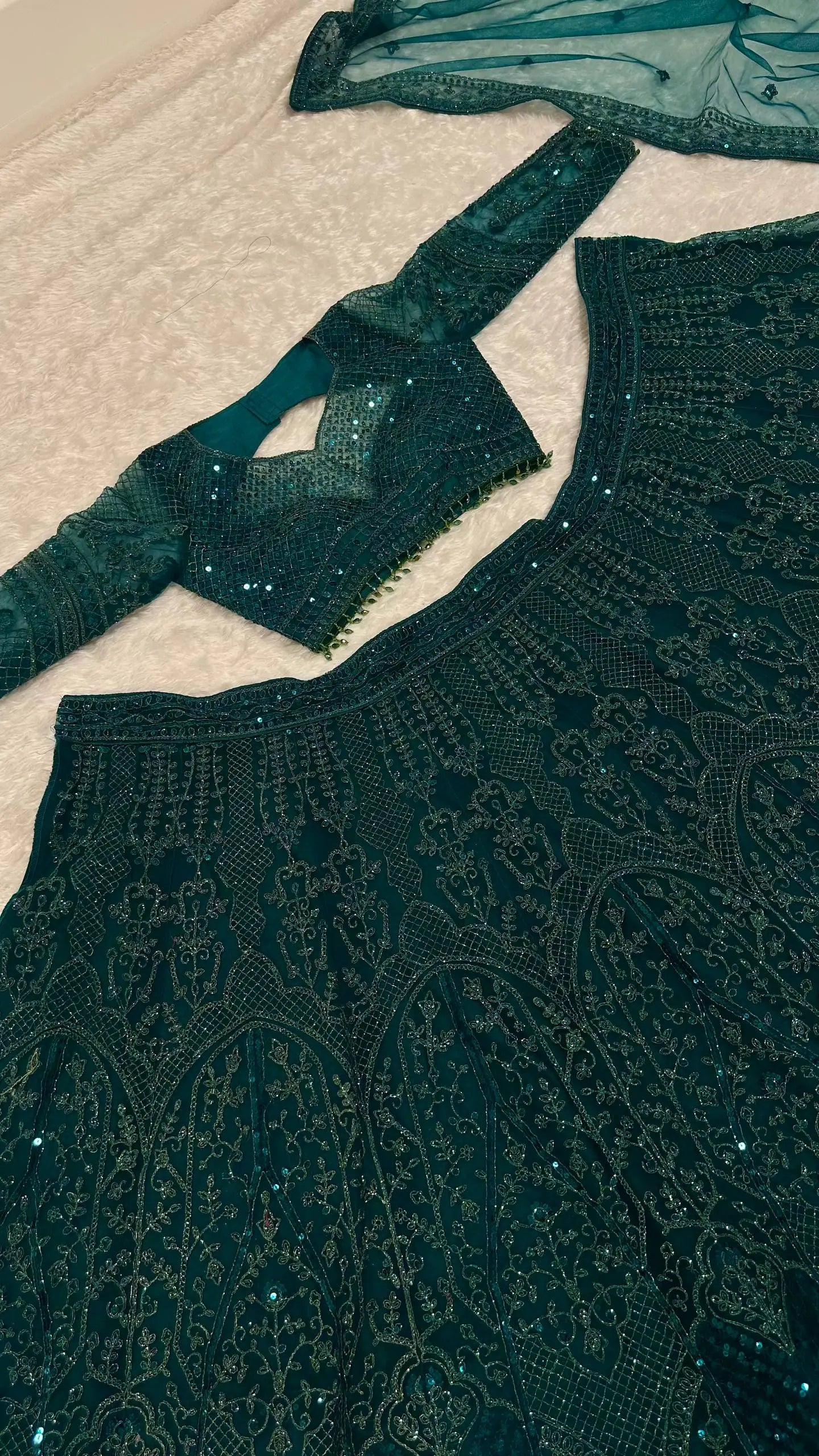 Designer Net Sequins Lehenga Choli for Wedding and Reception Occasions
