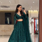 Designer Net Sequins Lehenga Choli for Wedding and Reception Occasions