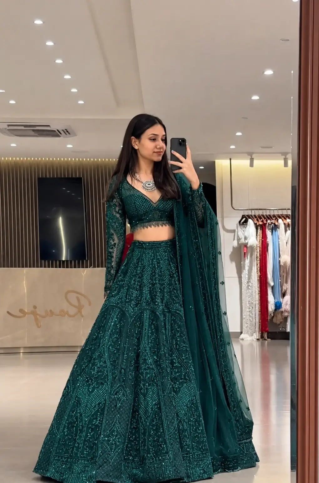 Designer Net Sequins Lehenga Choli for Wedding and Reception Occasions