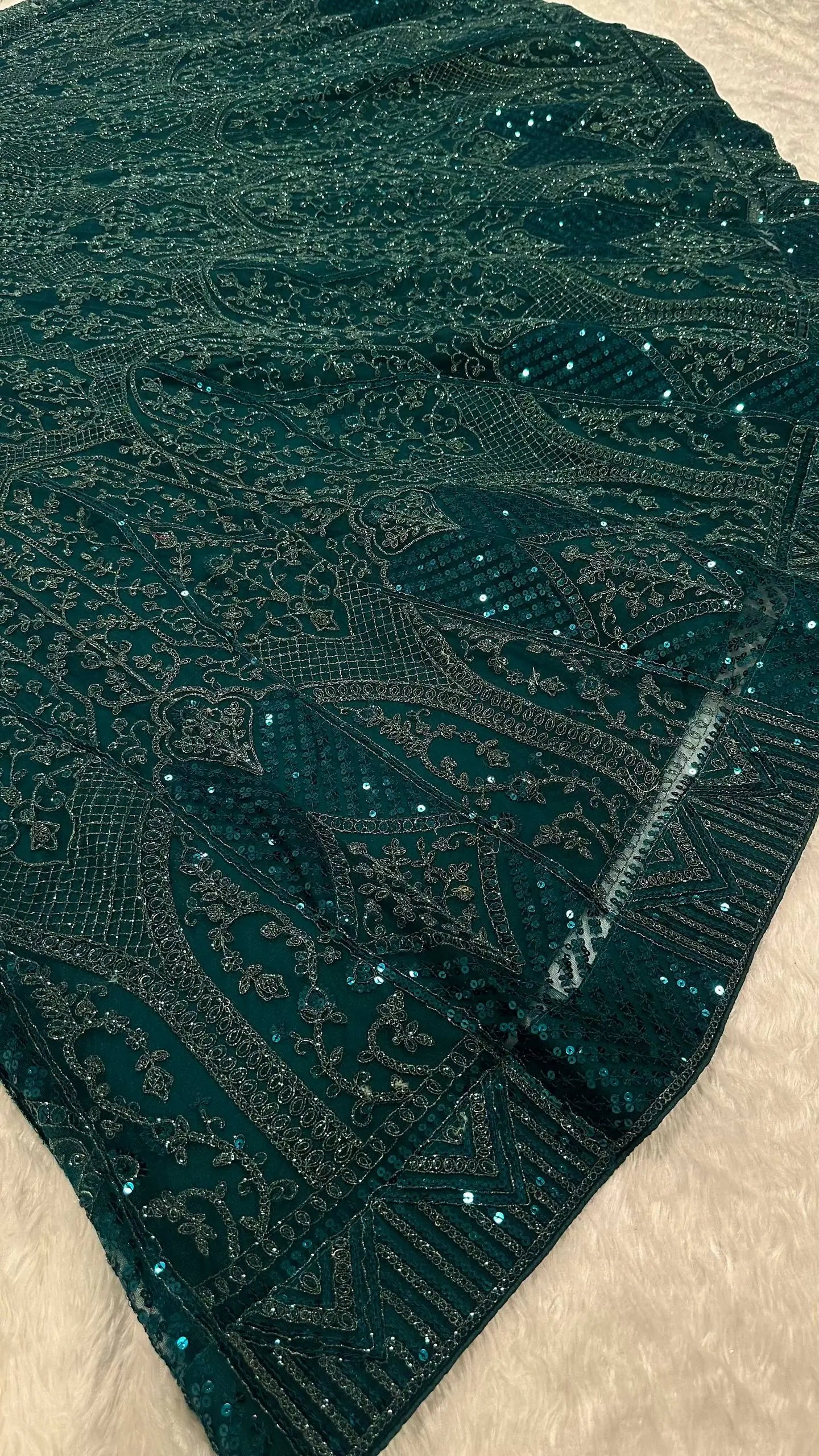 Designer Net Sequins Lehenga Choli for Wedding and Reception Occasions