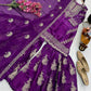 Designer Organza Silk Palazzo Suit Set for Wedding and Festive Wear