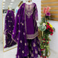 Designer Organza Silk Palazzo Suit Set for Wedding and Festive Wear
