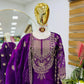 Designer Organza Silk Palazzo Suit Set for Wedding and Festive Wear