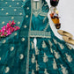 Designer Organza Silk Palazzo Suit Set for Wedding and Festive Wear