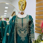 Designer Organza Silk Palazzo Suit Set for Wedding and Festive Wear