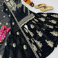 Designer Organza Silk Palazzo Suit Set for Wedding and Festive Wear