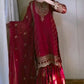 Designer Organza Silk Palazzo Suit Set for Wedding and Festive Wear
