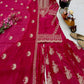 Designer Organza Silk Palazzo Suit Set for Wedding and Festive Wear