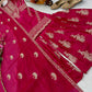 Designer Organza Silk Palazzo Suit Set for Wedding and Festive Wear