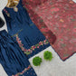 Designer Pure Crepe Silk Embroidered Suit Set with Dupatta
