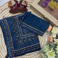 Designer Pure Georgette Sequin Saree for Party and Festive Wear