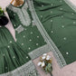 Designer Pure Heavy Chinnon Silk Embroidered Sharara Suit with Dupatta | Stitched 3-Piece Set for Women