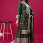 Designer Pure Heavy Chinnon Silk Embroidered Sharara Suit with Dupatta | Stitched 3-Piece Set for Women