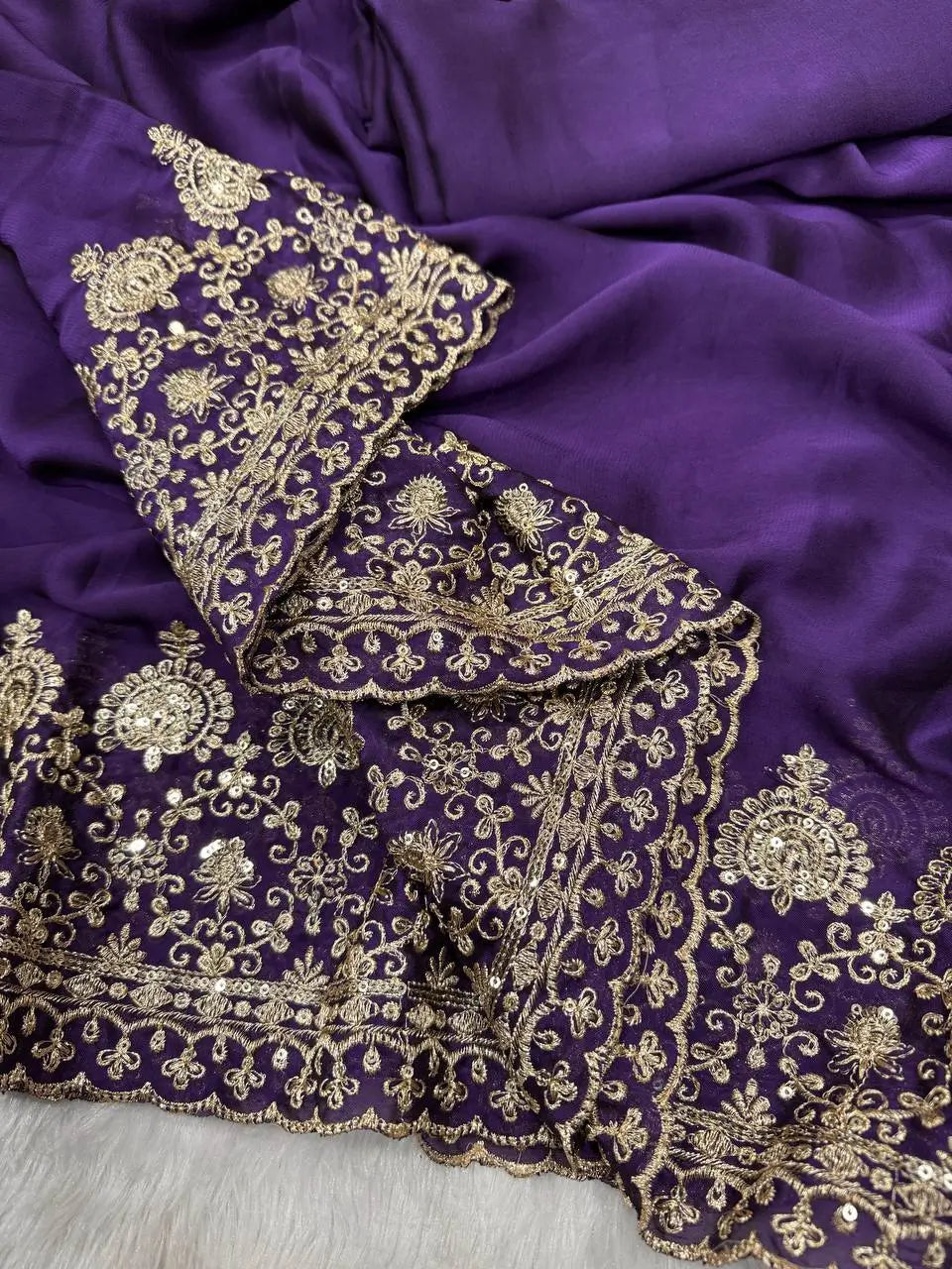 Designer Rangoli Silk Saree with Zari Sequence Work for Wedding Reception and Festive Party
