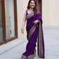 Designer Rangoli Silk Saree with Zari Sequence Work for Wedding Reception and Festive Party