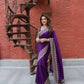 Designer Rangoli Silk Saree with Zari Sequence Work for Wedding Reception and Festive Party