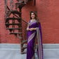 Designer Rangoli Silk Saree with Zari Sequence Work for Wedding Reception and Festive Party