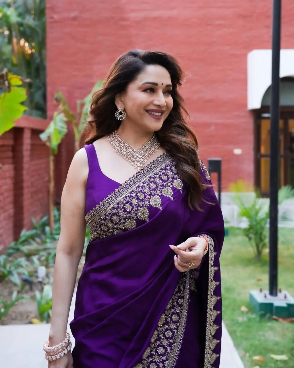 Designer Rangoli Silk Saree with Zari Sequence Work for Wedding Reception and Festive Party