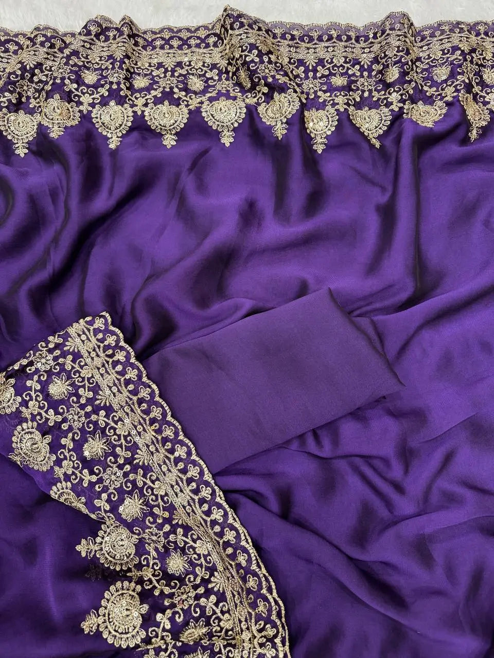 Designer Rangoli Silk Saree with Zari Sequence Work for Wedding Reception and Festive Party