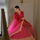 Designer Rayon Anarkali Suit with Embroidered Dupatta for Festive and Party Wear
