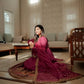 Designer Rayon Anarkali Suit with Embroidered Dupatta for Festive and Party Wear