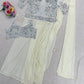 Designer Ready to Wear Crepe Silk Saree with Embroidered Koti for Wedding and Party Wear