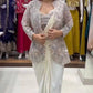 Designer Ready to Wear Crepe Silk Saree with Embroidered Koti for Wedding and Party Wear