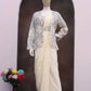 Designer Ready to Wear Crepe Silk Saree with Embroidered Koti for Wedding and Party Wear
