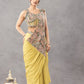 Designer Ready to Wear Embroidered Chinon Saree for Festive and Party Wear