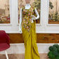 Designer Ready to Wear Embroidered Chinon Saree for Festive and Party Wear