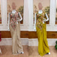 Designer Ready to Wear Embroidered Chinon Saree for Festive and Party Wear