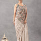 Designer Ready to Wear Embroidered Chinon Saree for Festive and Party Wear