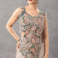 Designer Ready to Wear Embroidered Chinon Saree for Festive and Party Wear