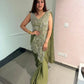 Designer Ready to Wear Embroidered Chinon Saree for Festive and Party Wear