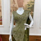 Designer Ready to Wear Embroidered Chinon Saree for Festive and Party Wear