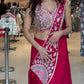 Designer Ready to Wear Embroidered Faux Georgette Saree for Festive and Party Wear