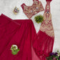 Designer Ready to Wear Embroidered Rangoli Silk Saree for Festive and Party Wear