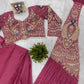 Designer Ready to Wear Embroidered Rangoli Silk Saree for Festive and Party Wear