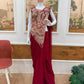 Designer Ready to Wear Embroidered Rangoli Silk Saree for Festive and Party Wear