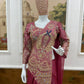Designer Ready to Wear Embroidered Rangoli Silk Saree for Festive and Party Wear