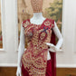 Designer Ready to Wear Embroidered Rangoli Silk Saree for Festive and Party Wear