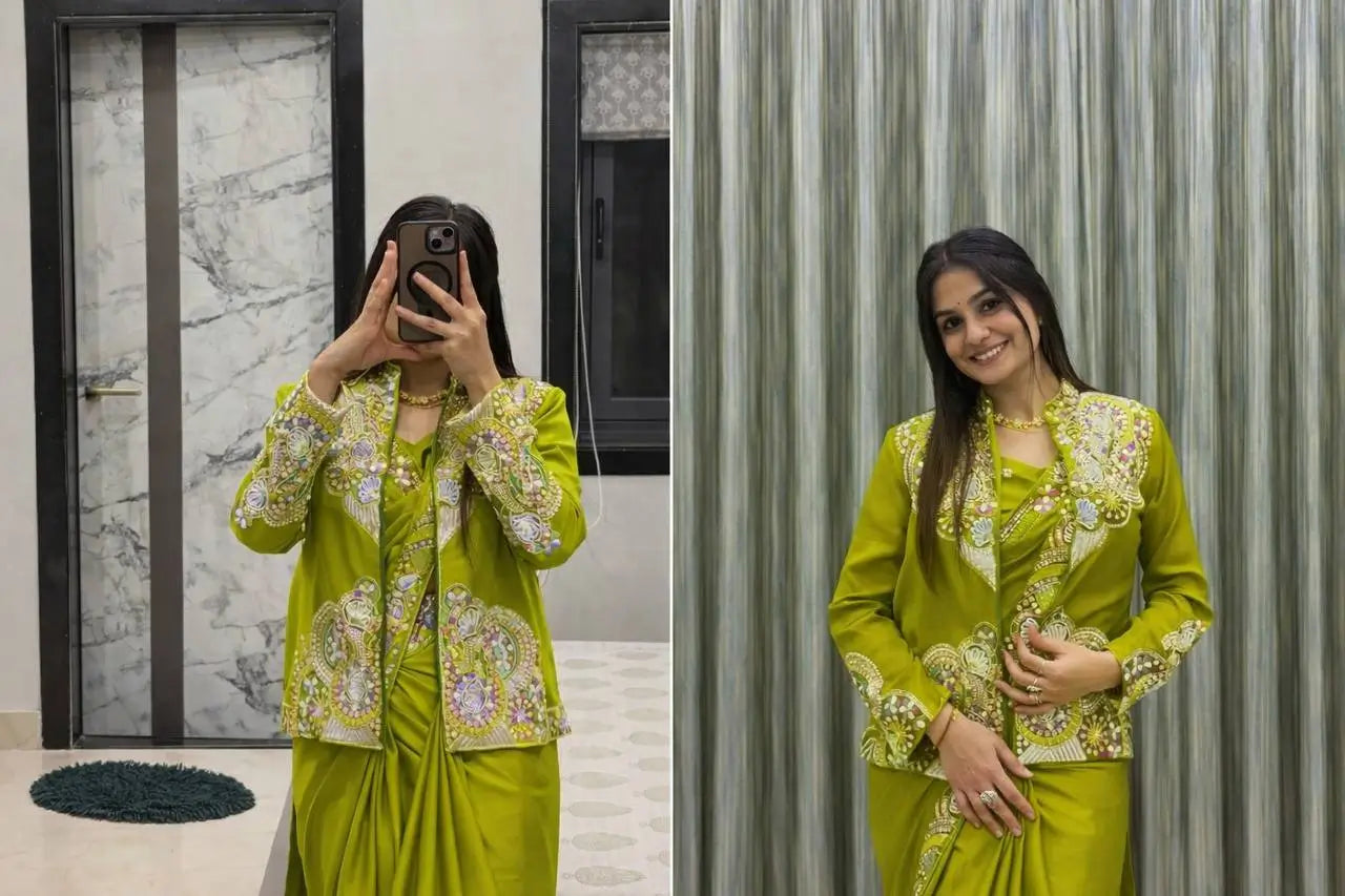 Designer Ready to Wear Koti Saree for Wedding and Festive Wear