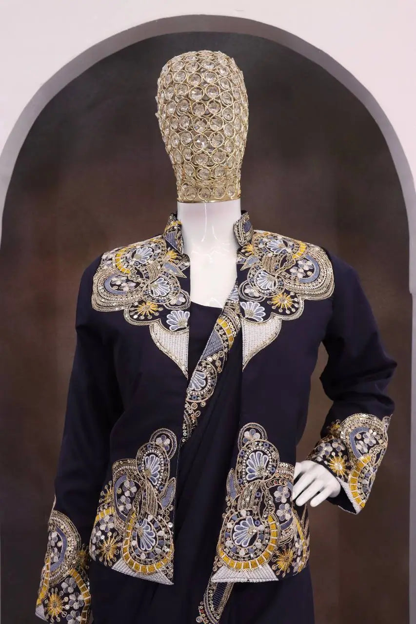 Designer Ready to Wear Koti Saree for Wedding and Festive Wear