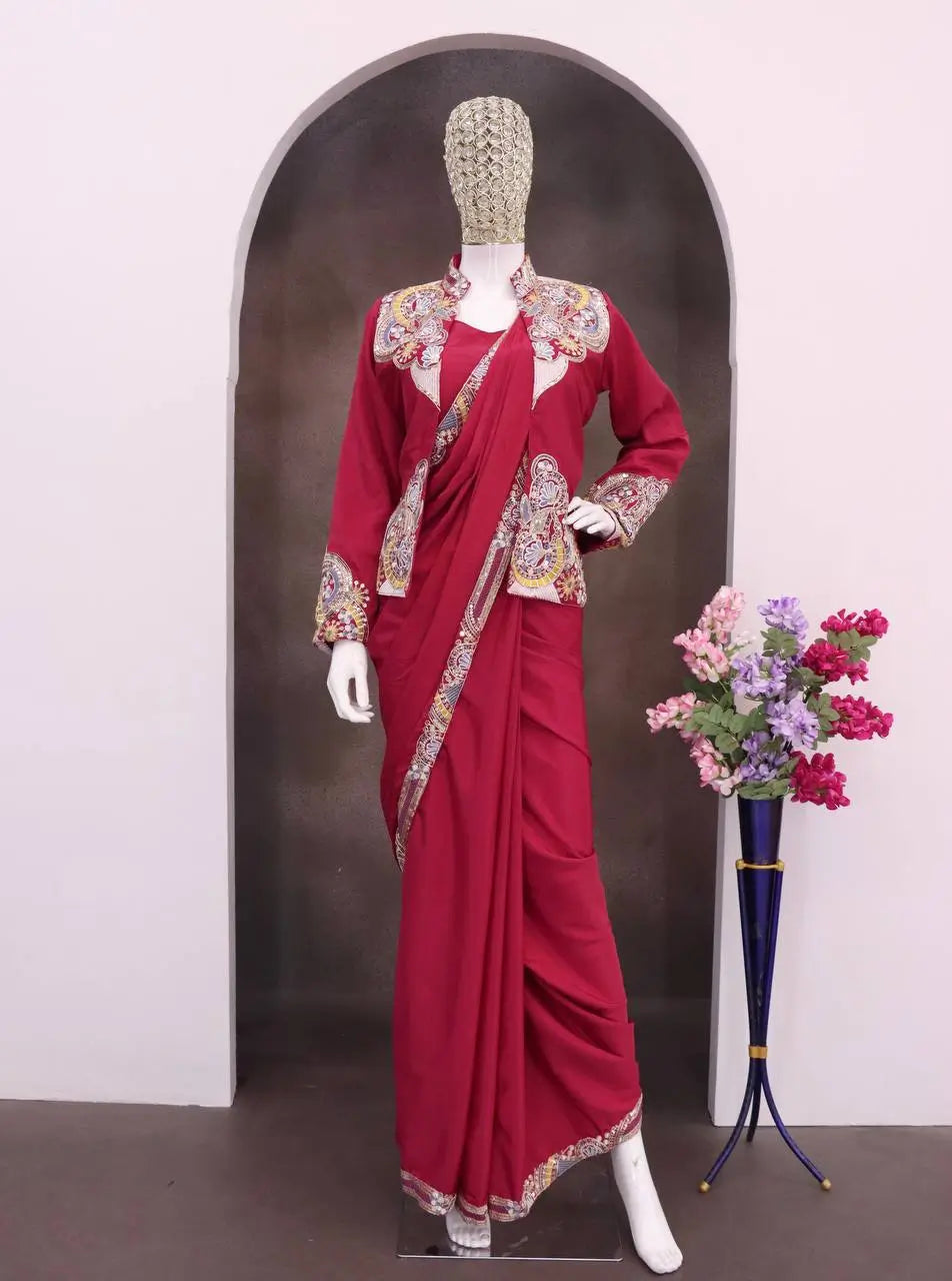 Designer Ready to Wear Koti Saree for Wedding and Festive Wear