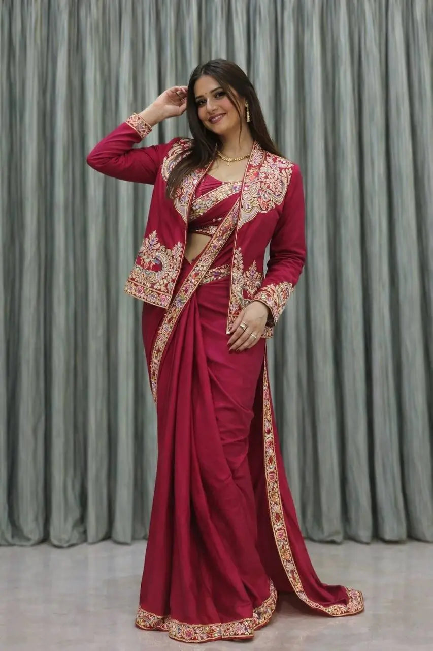 Designer Ready to Wear Koti Saree for Wedding and Festive Wear